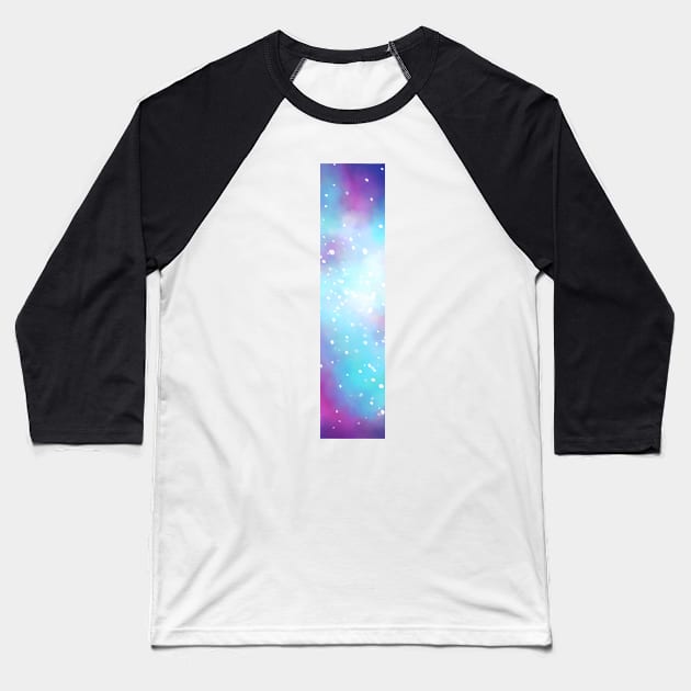 Letter I galaxy Baseball T-Shirt by PanyaCreative